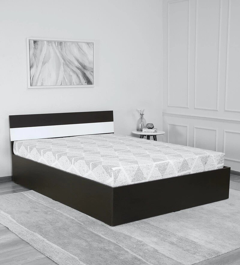Fraser Queen Size Bed With Box Storage In Wenge Finish